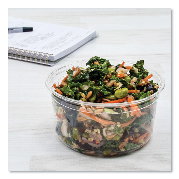 Bare Eco-Forward RPET Deli Containers, ProPlanet Seal, 12 oz, Clear, Plastic, 50/Pack, 10/Carton