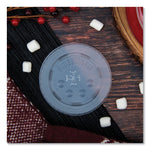 Polystyrene Plastic Flat Straw-Slot Cold Cup Lids, Fits 12 oz to 24 oz Cold Cups, Plastic, Translucent, 125/Pack, 16 Packs/CT