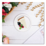 Bare Eco-Forward Clay-Coated Paper Plate, ProPlanet Seal, 6" dia, White/Brown/Green, 1,000/Carton