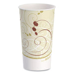 Double Sided Poly (DSP) Paper Cold Cups, 16 oz, Beige/White/Red, 50/Sleeve, 20 Sleeves/Carton