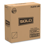 Traveler Cappuccino Style Dome Lid, Fits 10 oz Hot Cups, Plastic, White, 100/Pack, 10 Packs/Carton