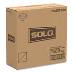 Traveler Cappuccino Style Dome Lid, Fits 10 oz to 24 oz Hot Cups, Plastic, Black, 100/Sleeve, 10 Sleeves/Carton