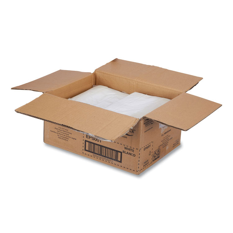 EcoSense Renewable Plant Starch Cutlery, Knife, Plastic, Cream, 50/Pack, 20 Packs/Carton