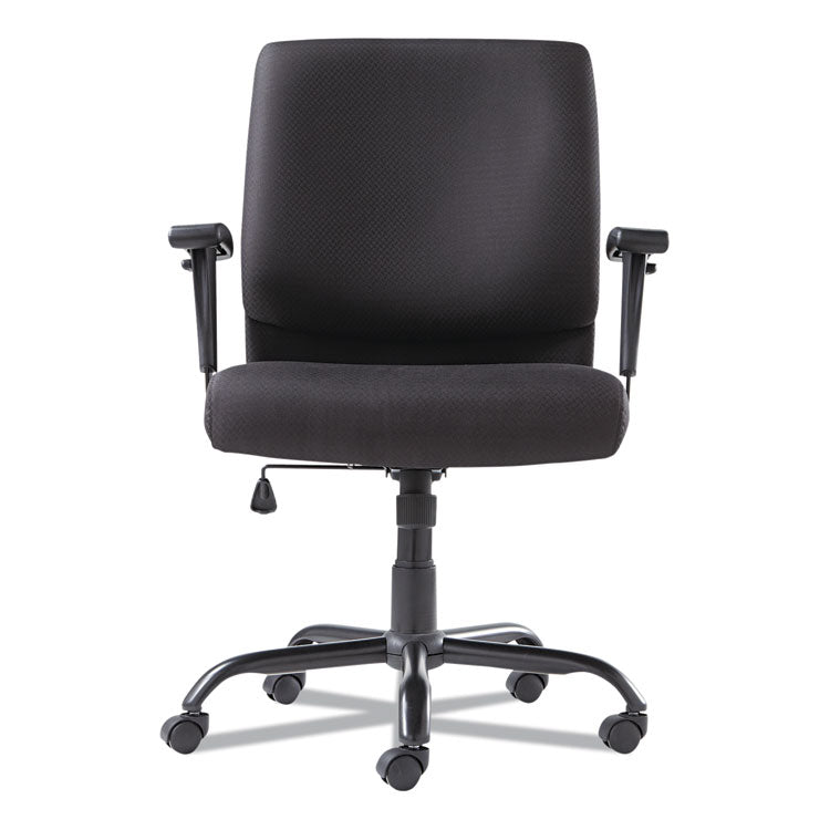 Big/tall Swivel/tilt Mid-Back Chair, Supports Up To 450 Lb, 19.29" To 23.22" Seat Height, Black