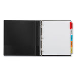 Insertable Big Tab Dividers, 5-Tab, Single-Sided Copper Edge Reinforcing, 11.13 x 9.25, White, Assorted Tabs, 1 Set