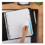 Print and Apply Index Maker Clear Label Dividers, Extra Wide Tab, 5-Tab, White Tabs, 11.25 x 9.25, White, 1 Set
