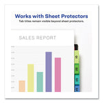 Insertable Big Tab Plastic 1-Pocket Dividers, 8-Tab, 11.13 X 9.25, Assorted, 1 Set