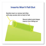 Insertable Big Tab Plastic 2-Pocket Dividers, 5-Tab, 11.13 X 9.25, Assorted, 1 Set