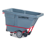 0.5 cu yd BRUTE DURATILT Frame Tilt Truck, Heavy Duty, 1,400 lb Capacity, Gray