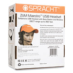 ZuM Maestro USB Monaural Over The Head Headset, Black