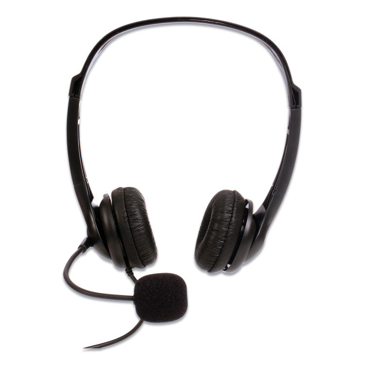 ZuM ZuM350B Binaural Over The Head Headset, Black