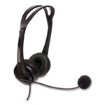 ZuM ZuM350B Binaural Over The Head Headset, Black