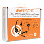 ZuM ZuMRJ9M Monaural Over The Head Headset, Black