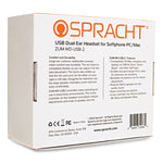 ZuM Binaural Over The Head Headset, Black/Silver