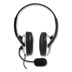 ZuM Binaural Over The Head Headset, Black/Silver
