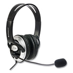 ZuM Binaural Over The Head Headset, Black/Silver