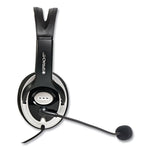 ZuM Binaural Over The Head Headset, Black/Silver