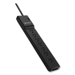 Home/Office Surge Protector, 7 AC Outlets, 6 ft Cord, 2,320 J, White