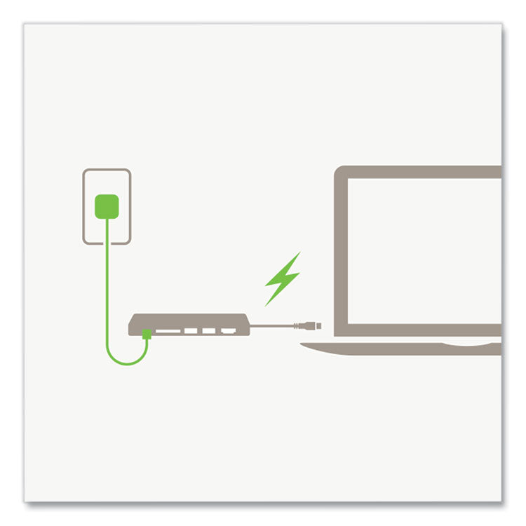 Usb-C Multimedia Hub, 6 Ports, Space Gray