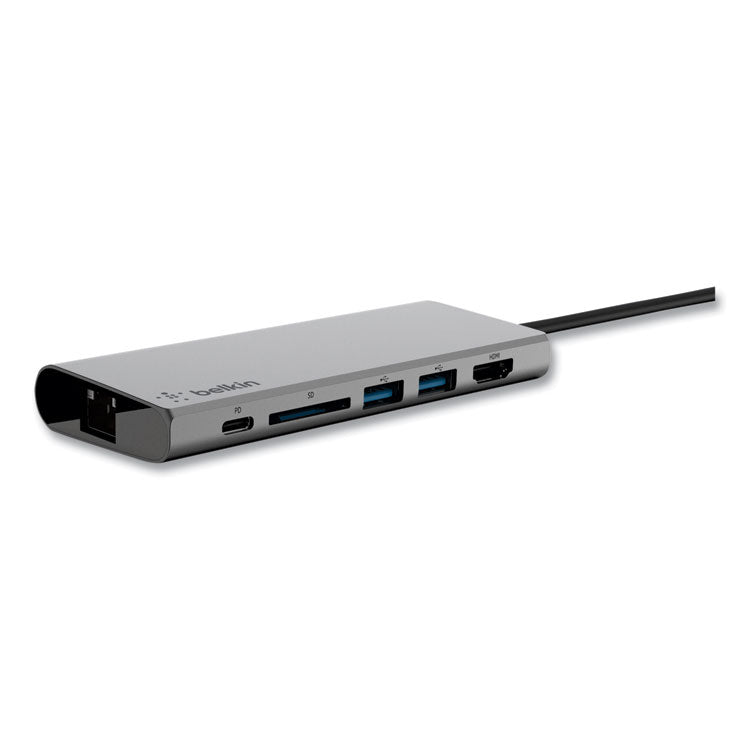 Usb-C Multimedia Hub, 6 Ports, Space Gray