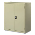 Economy Assembled Storage Cabinets, 3 Shelves, 36" x 18" x 42", Putty