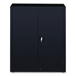 Economy Assembled Storage Cabinets, 3 Shelves, 36" x 18" x 42", Black