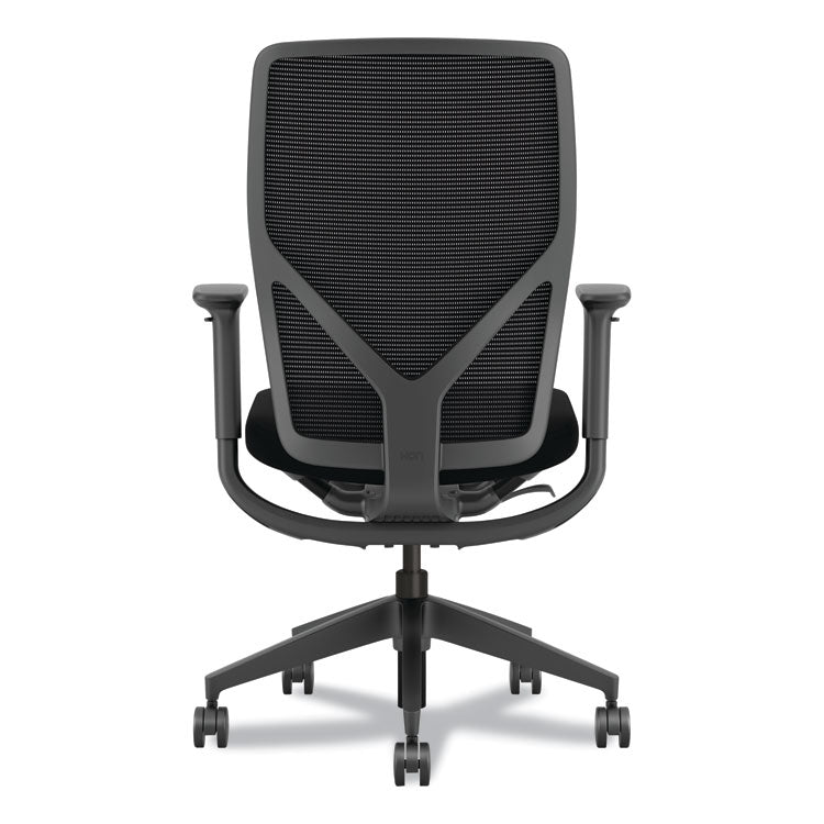 Flexion Mesh Back Task Chair, Supports Up to 300lb, 14.81" to 19.7" Seat Height, Black Seat/Back/Base