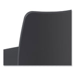 Ruck Laminate Chair, Supports Up to 300 lb, 18" Seat Height, Charcoal Seat/Back, Silver Base