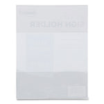 Clear Plastic All-Purpose Mountable Sign Holder, Magnetic/Hook-Loop, Horizontal/Vertical Orientation, 8.5 x 11 Insert