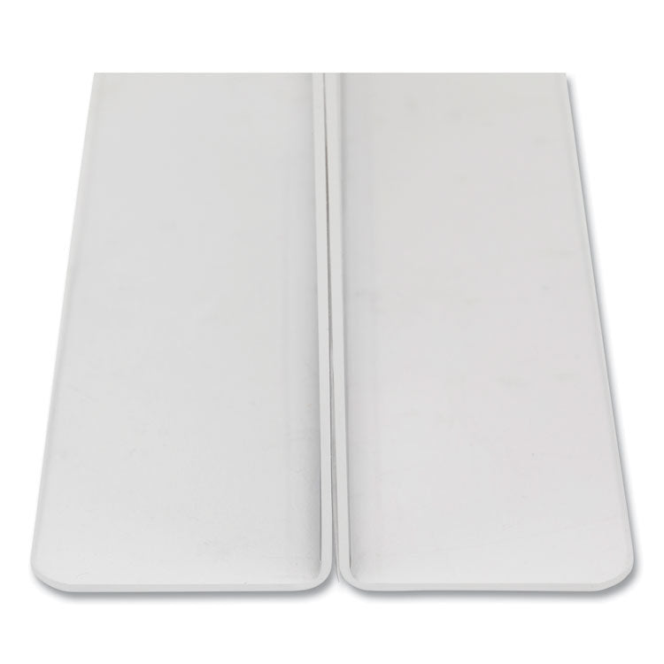 Clear Plastic T-Shaped Countertop Sign Holder, Two-Sided, Bottom-Load, Horizontal/Vertical Orientation, 8.5 x 11 Insert