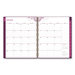 Gili Weekly/Monthly Planner, Jewel Tone Artwork, 11 x 8.5, Plum Cover, 12-Month (Jan to Dec): 2025