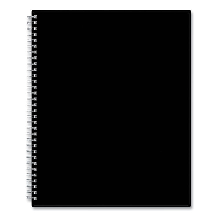 Teacher's Solid Black Weekly/Monthly Lesson Planner, 2025 to 2026, Nine Classes, Black Cover, (70) 11 x 8.5 Pages