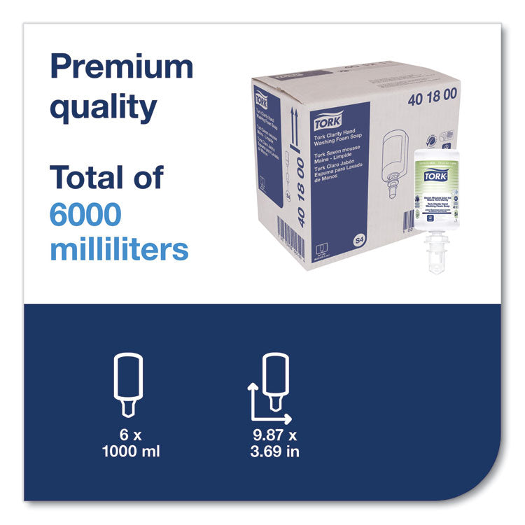 Clarity Hand Soap Refill, Unscented, 1 L, 6/Carton