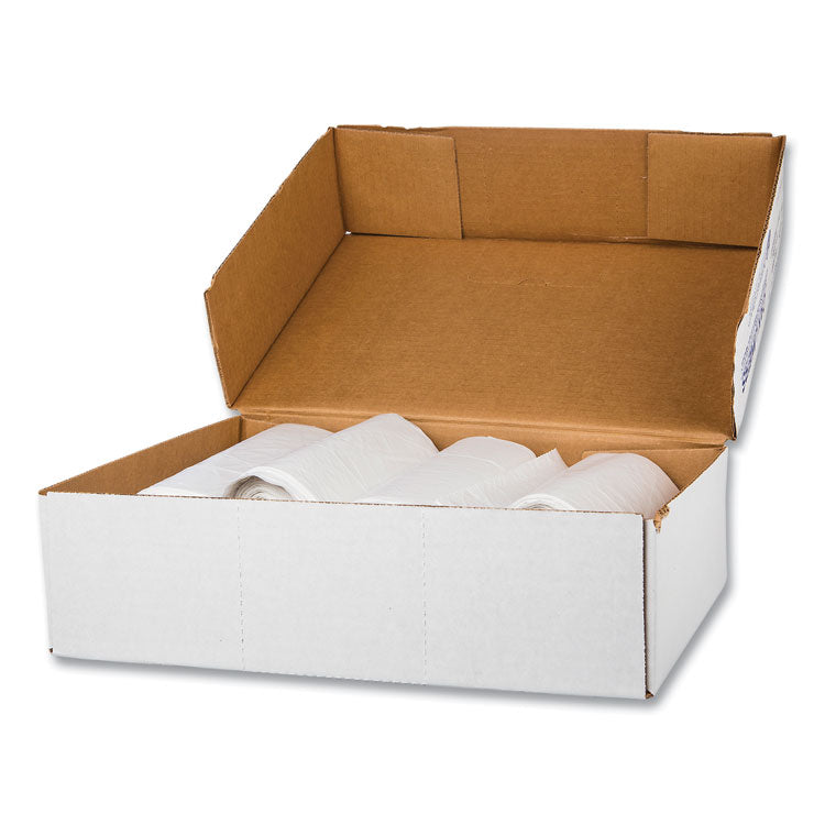 High-Density Commercial Can Liner Value Pack, 30 gal, 9 mic, 30" x 36", Natural, Interleaved Roll, 25 Bags/Roll, 20 Rolls/CT