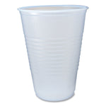RK Ribbed Cold Drink Cups, 14 oz, Plastic, Clear, 50/Sleeve, 20 Sleeves/Carton