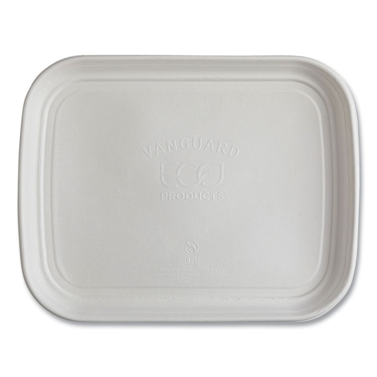 Regalia Renewable Sugarcane Tray, 13 x 17 x 1.3, White, 100/Carton