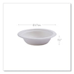 Vanguard Renewable And Compostable Sugarcane Bowls, 12 Oz, White, 1,000/carton