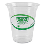 GreenStripe Renewable and Compostable Cold Cups, 16 oz, Plastic, Clear, 50/Pack, 20 Packs/Carton