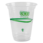 GreenStripe Renewable and Compostable Cold Cups, 16 oz, Plastic, Clear, 50/Pack, 20 Packs/Carton