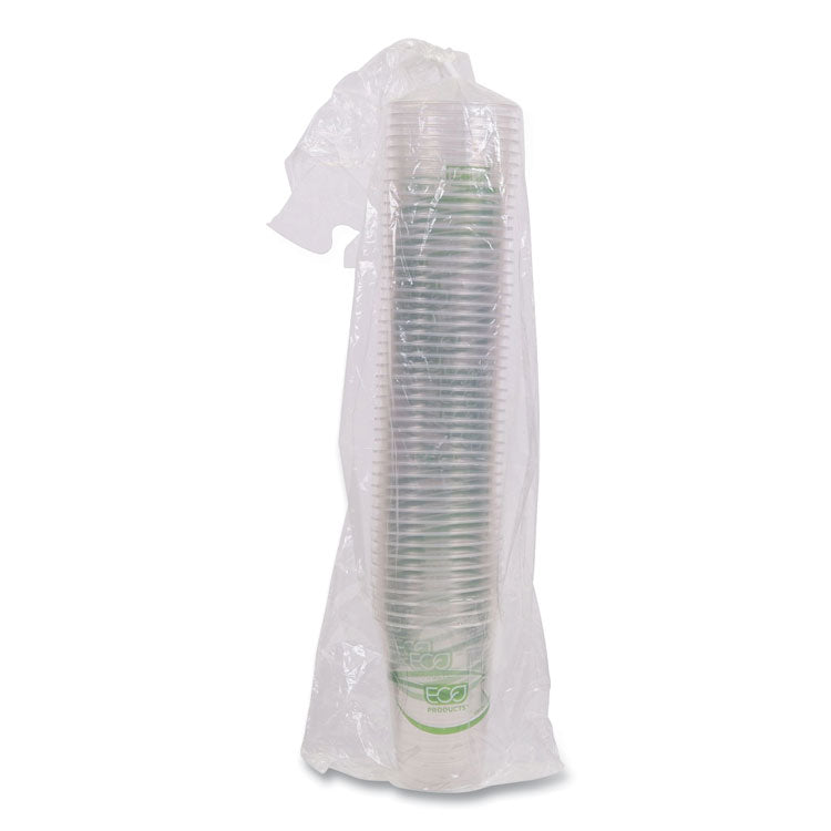 GreenStripe Renewable and Compostable Cold Cups, 16 oz, Plastic, Clear, 50/Pack, 20 Packs/Carton