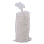 World Art PLA-Laminated Soup Container Lids, For 12 oz to 32 oz Containers, White, Plastic, 50/Pack, 10 Packs/Carton