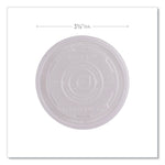 World Art PLA-Laminated Soup Container Lids, Fits 8 oz, Translucent, Plastic, 50/Pack, 20 Packs/Carton