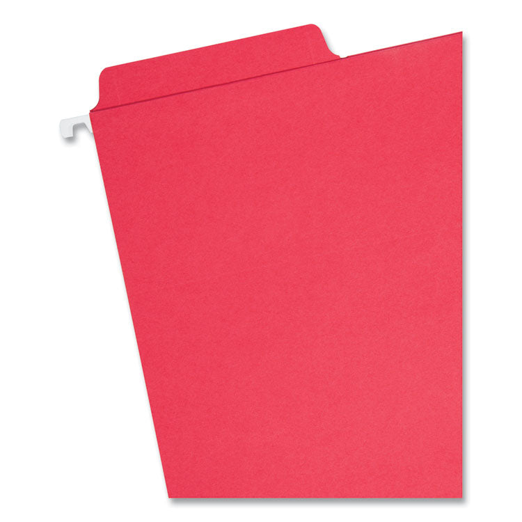 FasTab Hanging Folders, Letter Size, 1/3-Cut Tabs, Assorted Colors, 18/Box