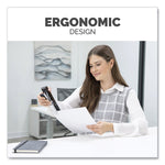 LX890 Handheld Plier Stapler with Antimicrobial Protection, 40-Sheet Capacity, 0.25"/0.31" Staples, Black/White