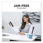 LX890 Handheld Plier Stapler with Antimicrobial Protection, 40-Sheet Capacity, 0.25"/0.31" Staples, Black/White