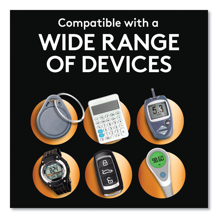 Lithium Coin Batteries With Bitterant, 2032, 2/Pack