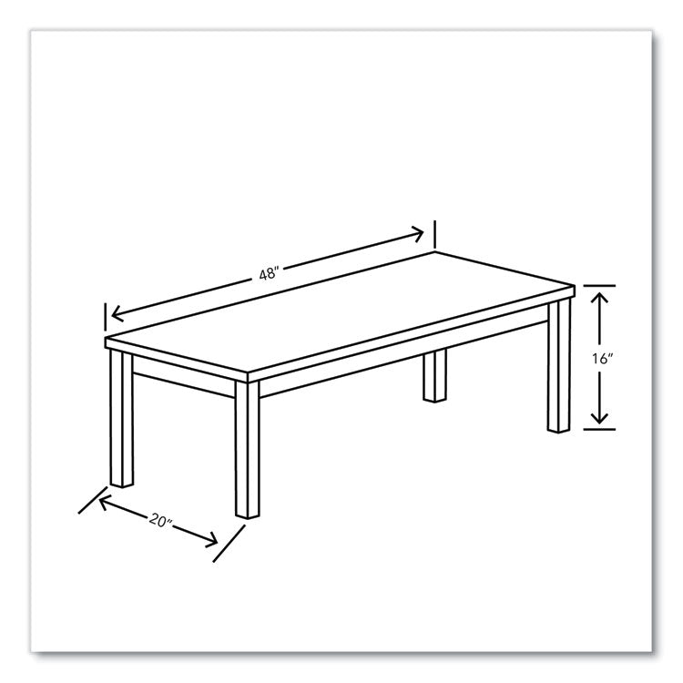 80000 Series Laminate Occasional Coffee Table, Rectangular, 48w x 20d x 16h, Pinnacle