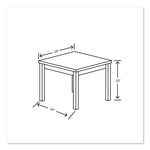 80000 Series Laminate Occasional Corner Table, 24w x 24d x 20h, Pinnacle