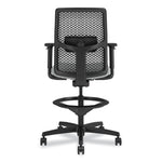 Ignition 2.0 ReActiv Low-Back Task Stool, 22.88" to 31.75" Seat Height, Flint Seat, Charcoal Back, Black Base