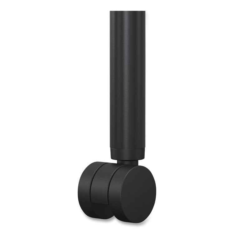 Accommodate Series Guest Chair with Arms, Vinyl Upholstery, 23.5" x 22.25" x 32", Flint Seat/Back, Charblack Legs, 2/Carton